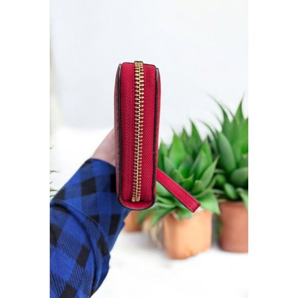 NWT Michael Kors Continental Wristlet Wallet Red - Picture 8 of 11
